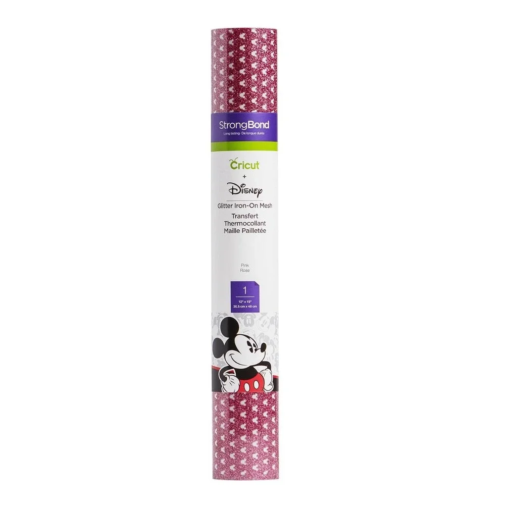 Cricut StrongBond Disney Mickey Mouse Glitter Iron On Mesh Vinyl Heat Transfer